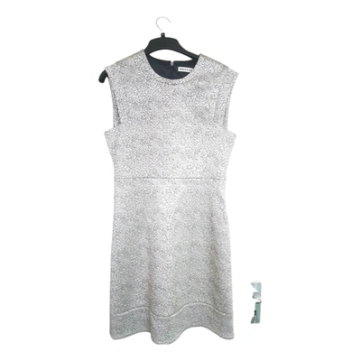 Pre-owned Whistles Glitter Mid-length Dress In Silver