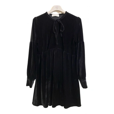 Pre-owned Manuel Ritz Velvet Dress In Black
