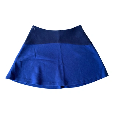 Pre-owned Lacoste Live Mini Skirt In Blue