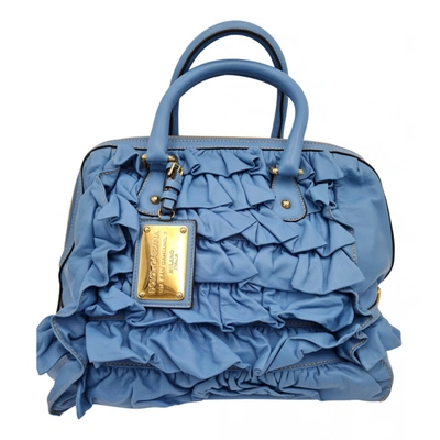 Pre-owned Dolce & Gabbana Leather Handbag In Blue