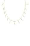 Sphera Milano 14k Gold Plated Sterling Silver & Cz Lightning Bolt Charm Necklace In Yellow Gold