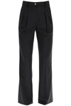 Loulou Studio Sbiru Cool Wool Trousers In Black (black)