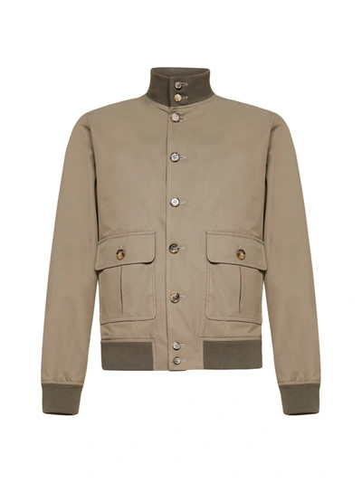 Valstar Ino Cotton And Nylon Bomber Jacket In Coloniale Segale