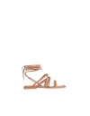 Stuart Weitzman Braided-strap Leather Sandals In Beige