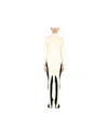 Ambush Apron Jersey Roll Neck Top In White