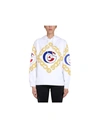 Gcds Logo Cotton Hoodie In White