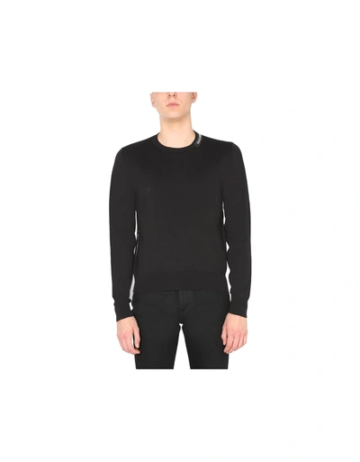 Dolce & Gabbana Crew Neck Sweater In Black