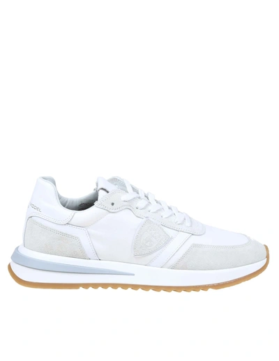 Philippe Model Tropez 2.1 Sneakers In Suede And Nylon In White