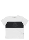 MONCLER T-SHIRT WITH LASER-CUT LOGO