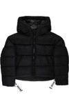 Msgm Black Down Jacket Unisex In Black