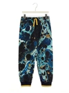 Dolce & Gabbana Boy's Marble-print Logo Jogger Pants In Multicolor