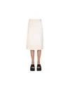 Marni Denim Midi Skirt In White