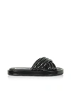 MCQ BY ALEXANDER MCQUEEN BLACK VENTURE SLIDE SANDALS