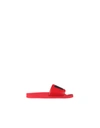 Msgm Logo-print Pool Sliders In Red