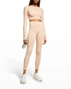 Adidas By Stella Mccartney Asmc True Strength Crop Top In Ashpea