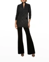 Akris Carole Straight-leg Wool Double-face Pants In Black