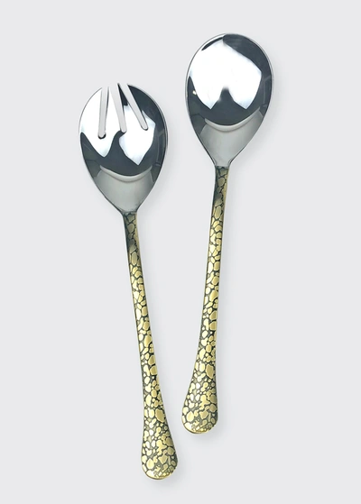 MICHAEL WAINWRIGHT PANTHERA GOLD SALAD SERVERS