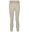 Cordova Branded Skinny High-rise Stretch-woven Ski Base Leggings In Beige