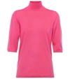 Max Mara Vacillo Mock-neck Wool Sweater In Fuxia Unito