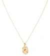 ALIGHIERI THE SLEEPING SAPPHIRES 24KT GOLD-PLATED NECKLACE WITH SAPPHIRES