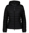Moncler Herbe Hooded Quilted Shell Down Jacket In Black