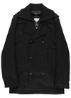 Givenchy Double-breasted Coat In Black