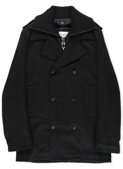 Givenchy Kids' Double-breasted Coat In Black