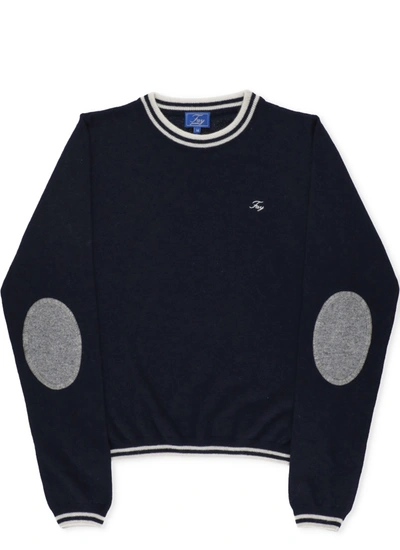 Fay Kids' Wool Blend Sweater In Blue