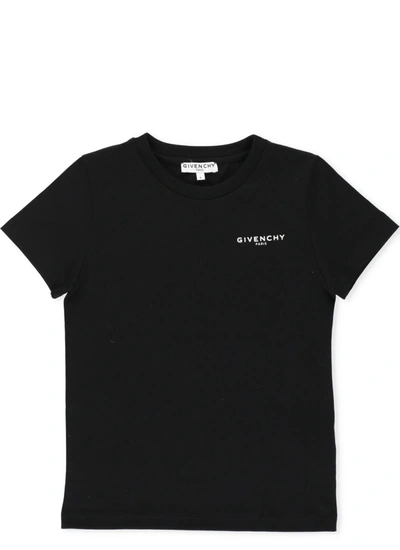 Givenchy Kids' Loged T-shirt In Black