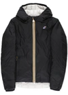 K-way Kids' Lily Thermo Plus 2.0 Double Down Jacket In Blue