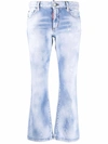 DSQUARED2 BLUE STRETCH-COTTON DENIM JEANS