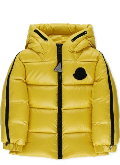 Moncler Kids' Idil Down Jacket In Yellow