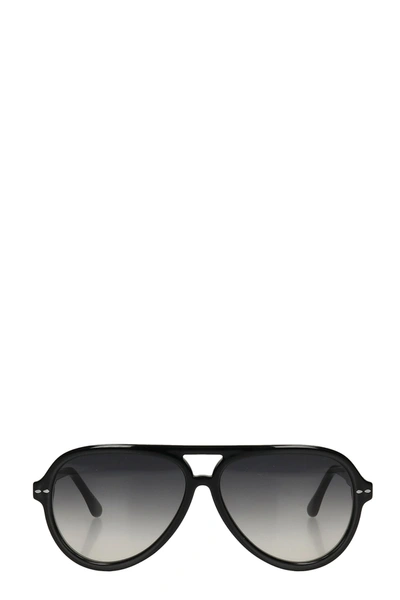 Isabel Marant Sunglasses In Black Acrylic