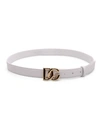 Dolce & Gabbana Leather Belt In White