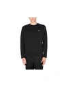 Maison Kitsuné Maison Kitsune' "fox Head" Cotton Sweatshirt In Black