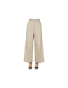 Aspesi Wide-leg Cotton Trousers In White