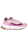 Dsquared2 Sneakers In Suede And Multicolor Fabric