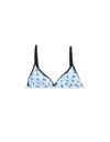 Chiara Ferragni Bralette With Logomasnia In Light Blue