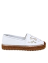 DOLCE & GABBANA ESPADRILLAS IN CANVAS WITH EMBROIDERY