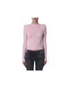 Ben Taverniti Unravel Project Unravel Project Turtle Neck Sweater In Pink