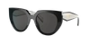 Prada Pr 14ws 09q5s0 52mm Womens Cat-eye Sunglasses In Dark Grey