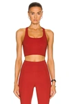 Girlfriend Collective Paloma Sports Bra In Red