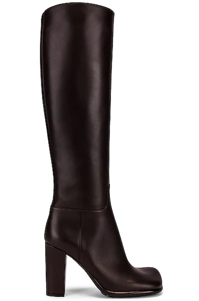 Bottega Veneta Leather Knee-high Boots In Black