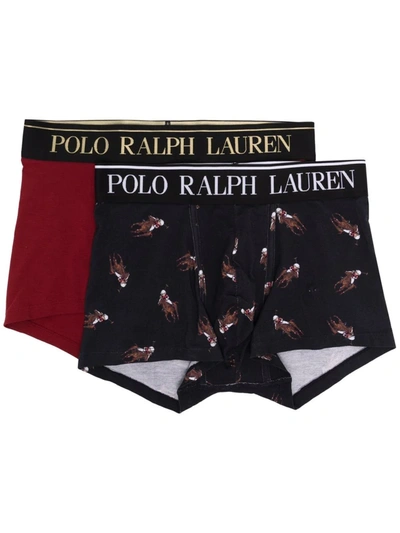 Polo Ralph Lauren Polo Bear-print Boxers In Red