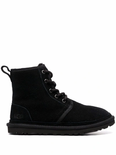 Ugg Neumel Lace-up Booties In Black