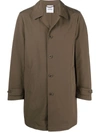 Aspesi Lemon Water-repellent Raincoat In Green
