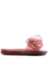 Y/project Melissa Beach Slide Flower Y Project Adclear In Red