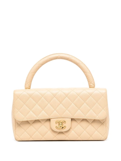 Pre-owned Chanel 1997 Medium Classic Flap Top-handle Bag In Brown