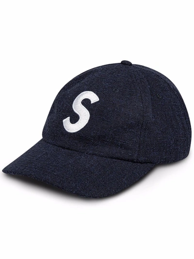 Supreme Terry S Logo 6-panel Cap In Blue