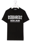 Dsquared2 Logo-print Crewneck T-shirt In Black